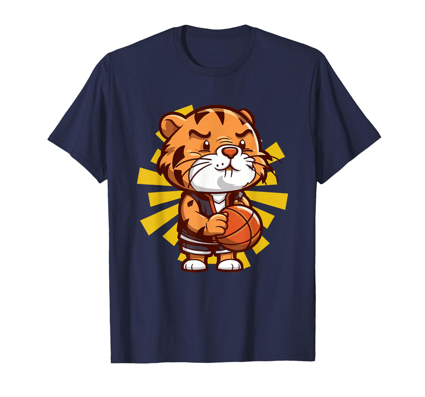 Tiger Basketball Player Ball Sports Jungle Animal T-Shirt
