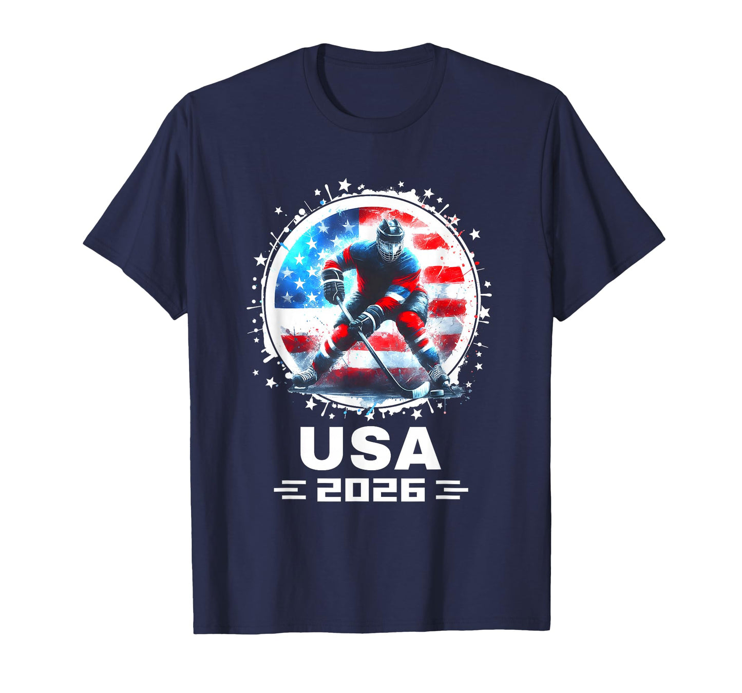 USA Men Women United States American Flag Hockey USA Team T-Shirt
