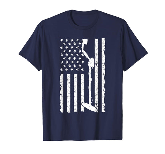 American Flag Metal Detector T-Shirt