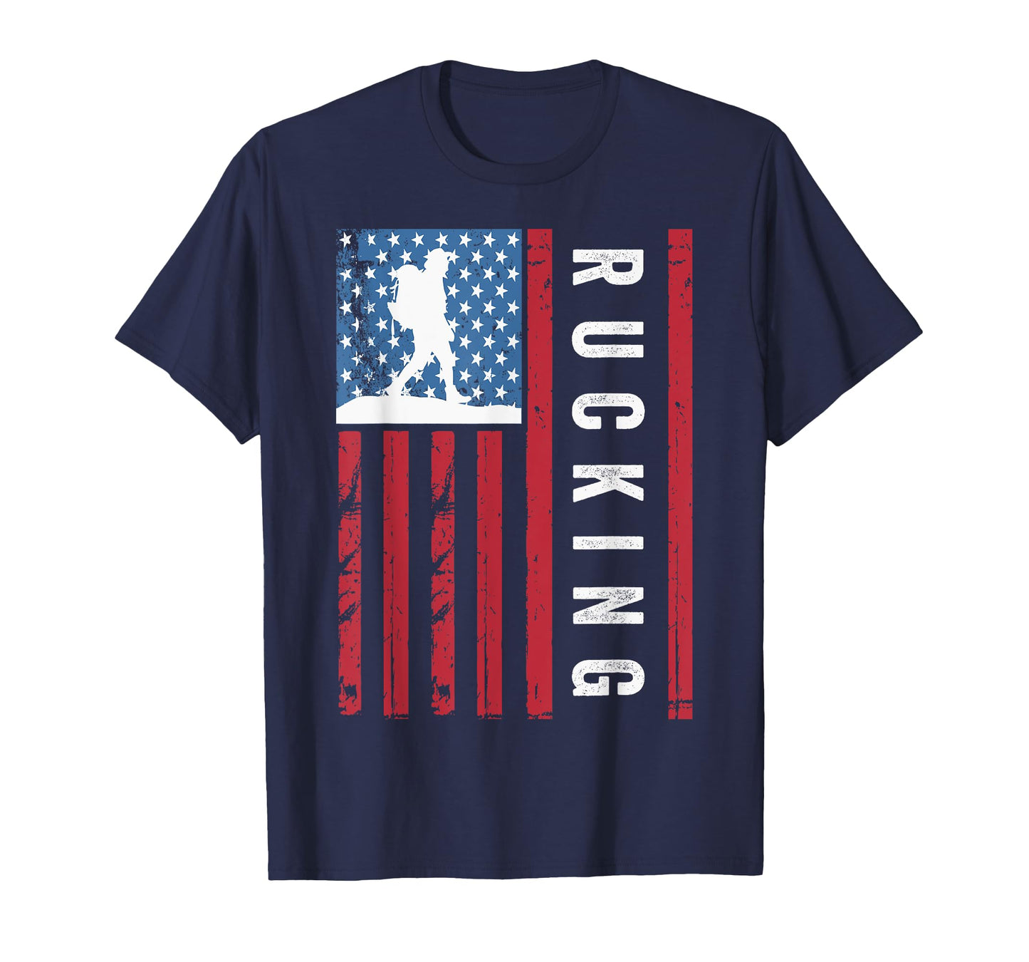 Rucking American Flag, Tactical Fitness, Vintage Rucking T-Shirt for Women Kids Men