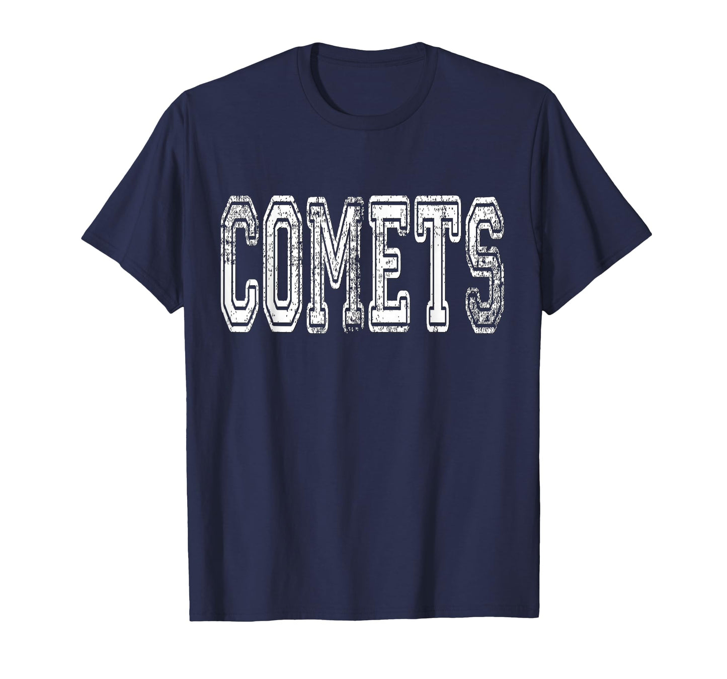 Comets Mascot Distressed Vintage School Sports Name Fans T-Shirt