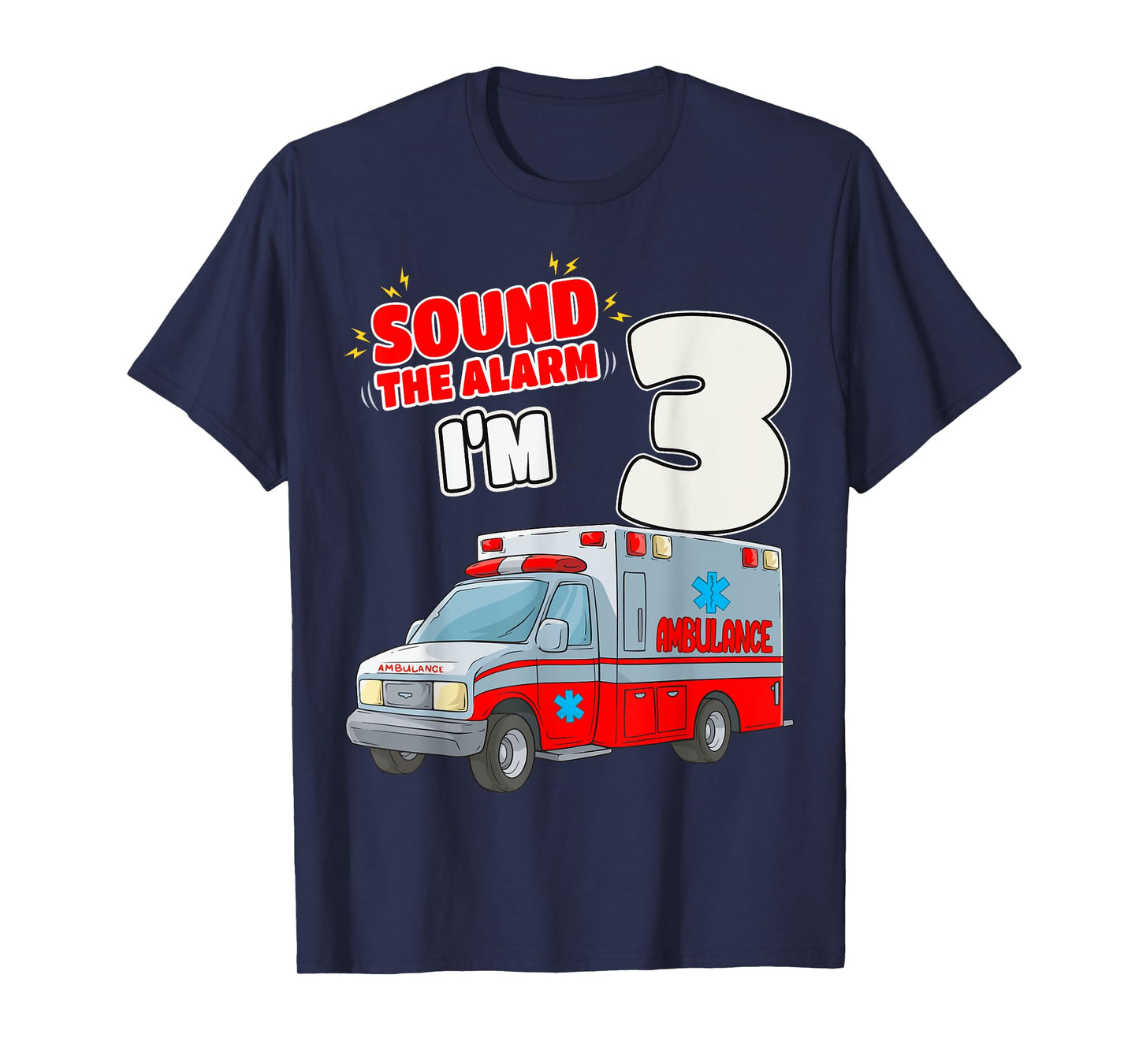 3rd Birthday Medical Ambulance EMT 3 Years Old EMS Paramedic T-Shirt
