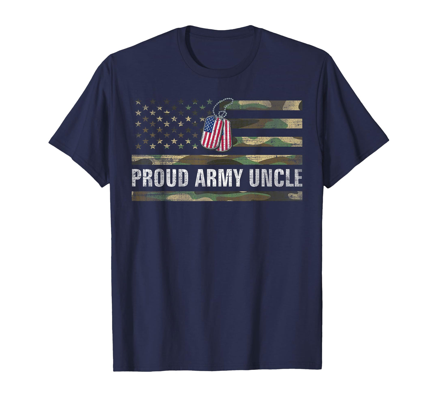 Vintage American Flag Proud Army Uncle Veteran Day Gift T-Shirt