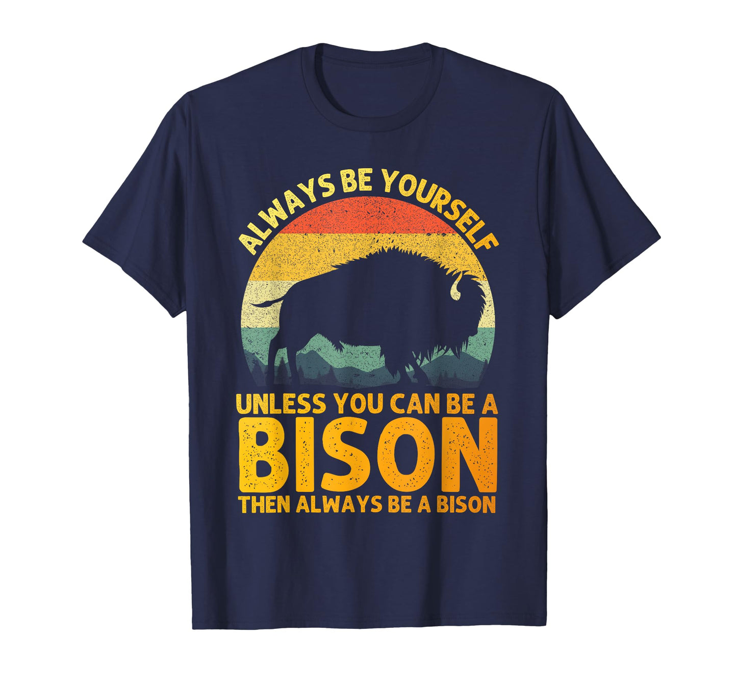 Cool Bison Design for Men Women Buffalo Animal Lovers Bison T-Shirt