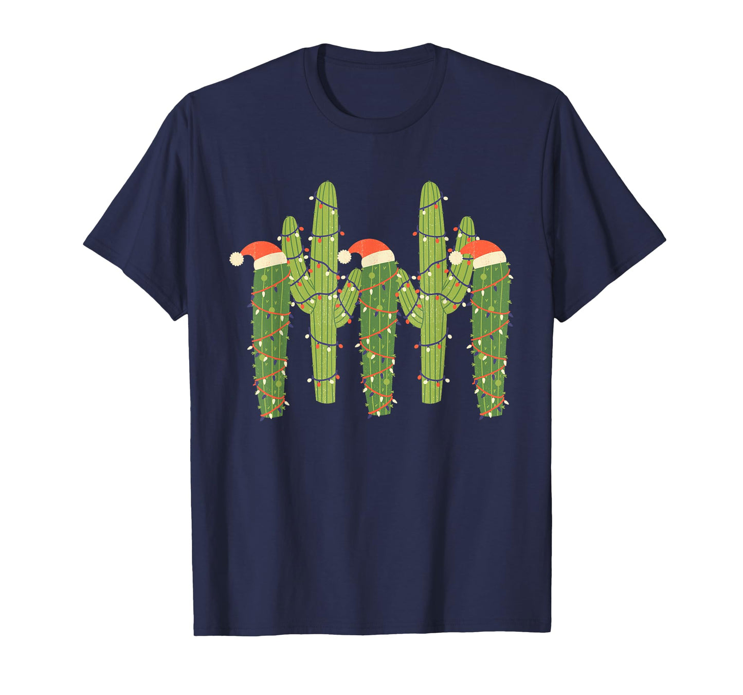 Christmas Cactus Desert Vintage Saguaro Cactus Plants Lover T-Shirt