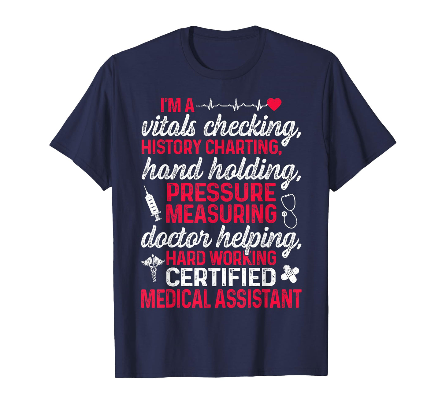 CMA Certified Medical Assistant Chart Assisting T-Shirt