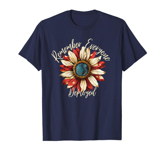 Patriotic Remember Everyone Deployed Red Friday Military T-Shirt