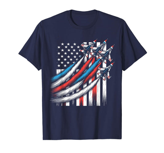 American Patriotic Fighter Jets 4th Of July T-Shirt