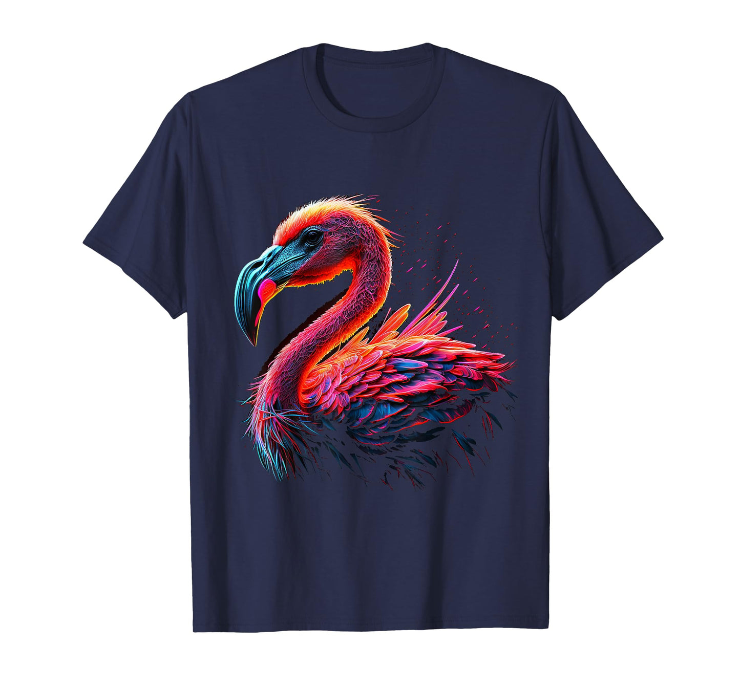 Flamingo Animal Lover Art Colourful Animal Print Flam T-Shirt