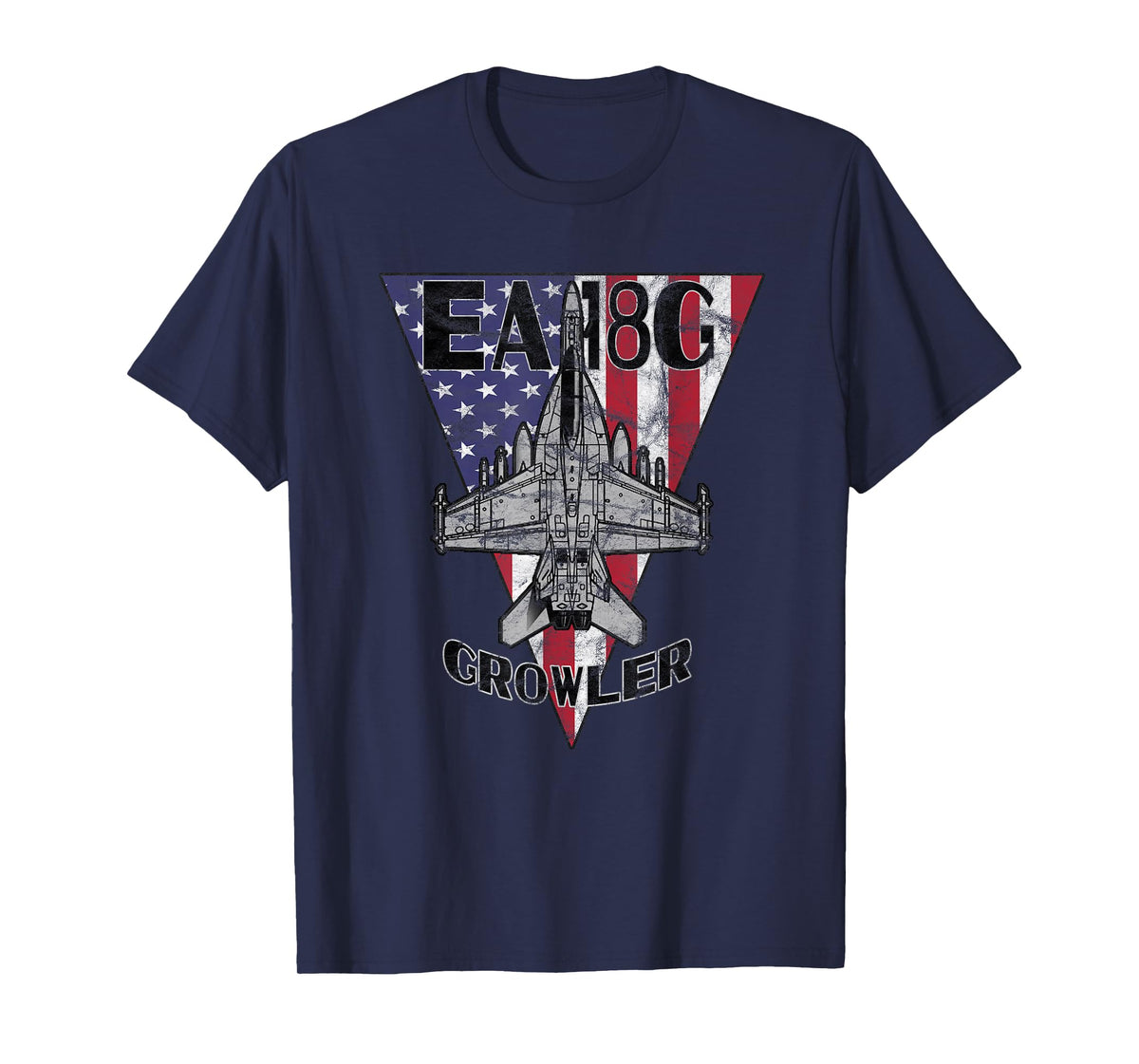 EA-18 Growler Military Jet Airplane Patriotic Vintage T-Shirt