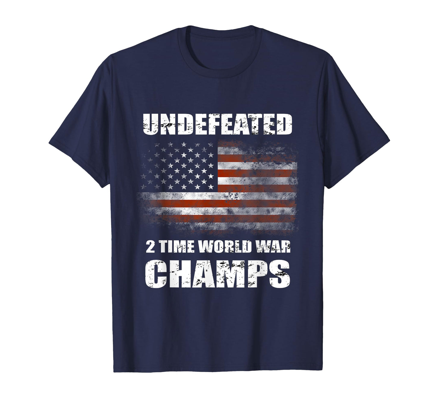 Undefeated 2 Time World War T Shirt 4th Of July Shirts Gifts T-Shirt