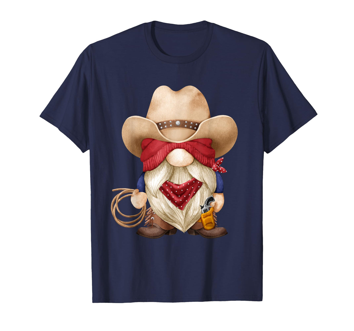 Cute Cowboy Grandpa With Western Decor For Farmer With Gnome T-Shirt