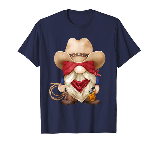 Cute Cowboy Grandpa With Western Decor For Farmer With Gnome T-Shirt