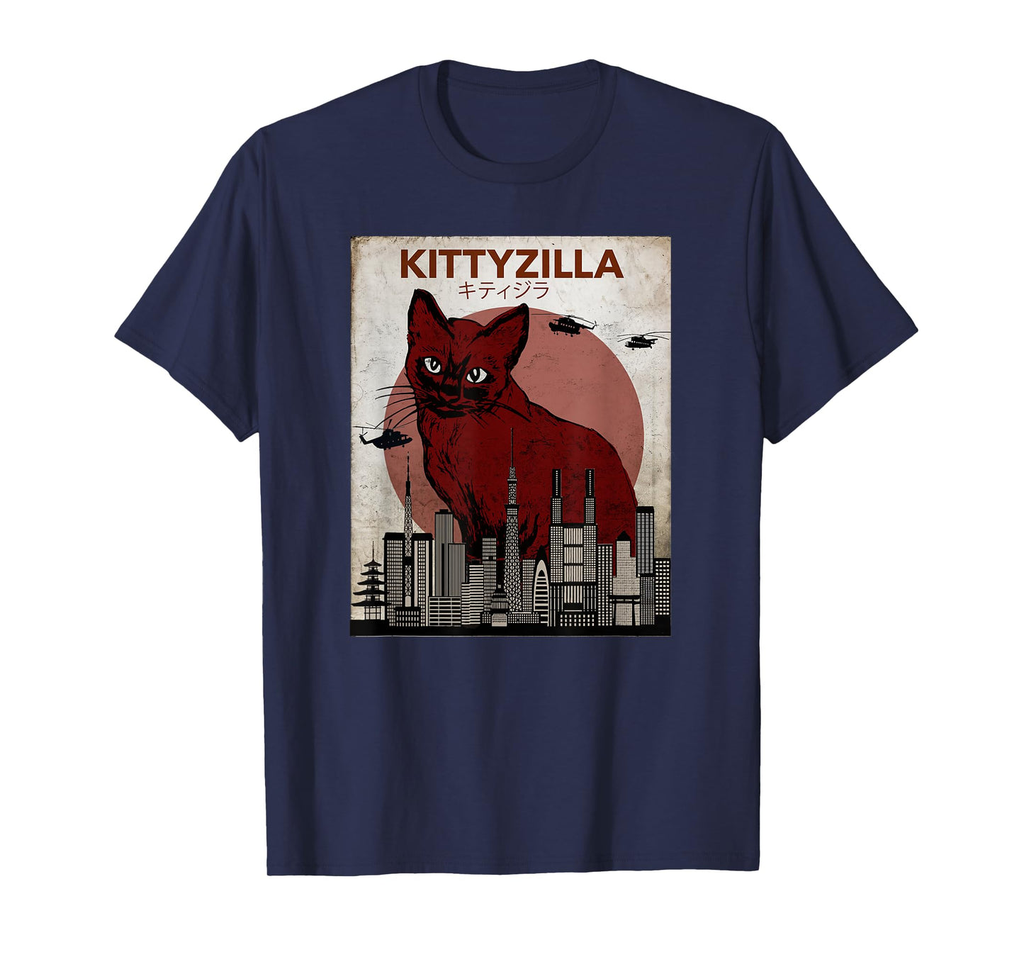 Kittyzilla Funny Kitty Cat tShirt