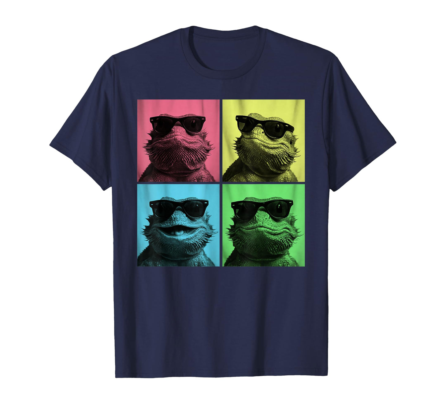 Bearded Dragon Pop Art Funny Lizard Lover Photo Booth T-Shirt