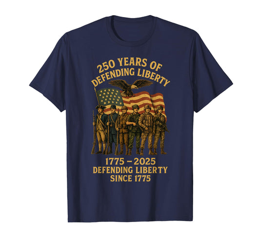 Patriotic USA Army Us Military Parade 250th Anniversary 2025 T-Shirt
