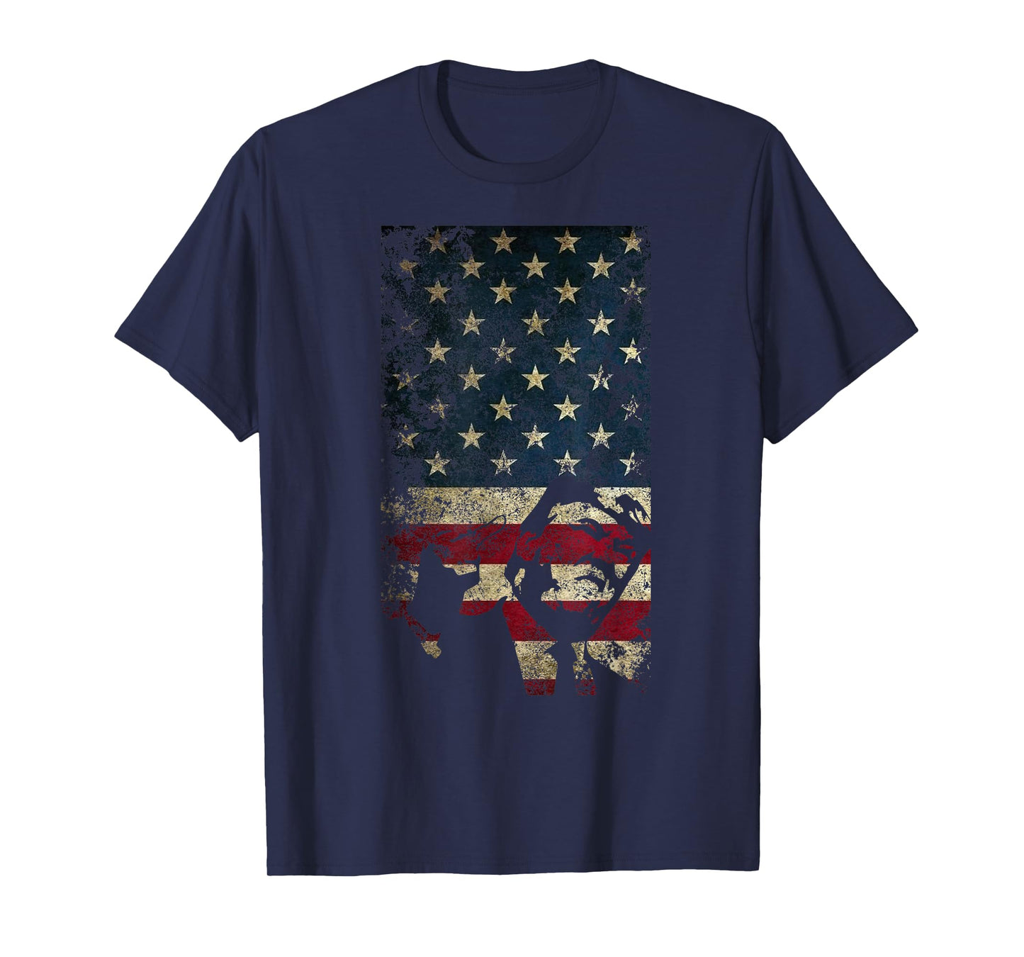 Trump American Flag Patriotic Jersey Politics USA T-Shirt