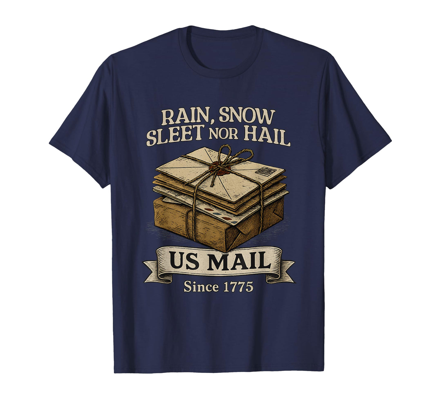 Postal Worker Delivering U.S. Mail 1775-2025 250 Years T-Shirt