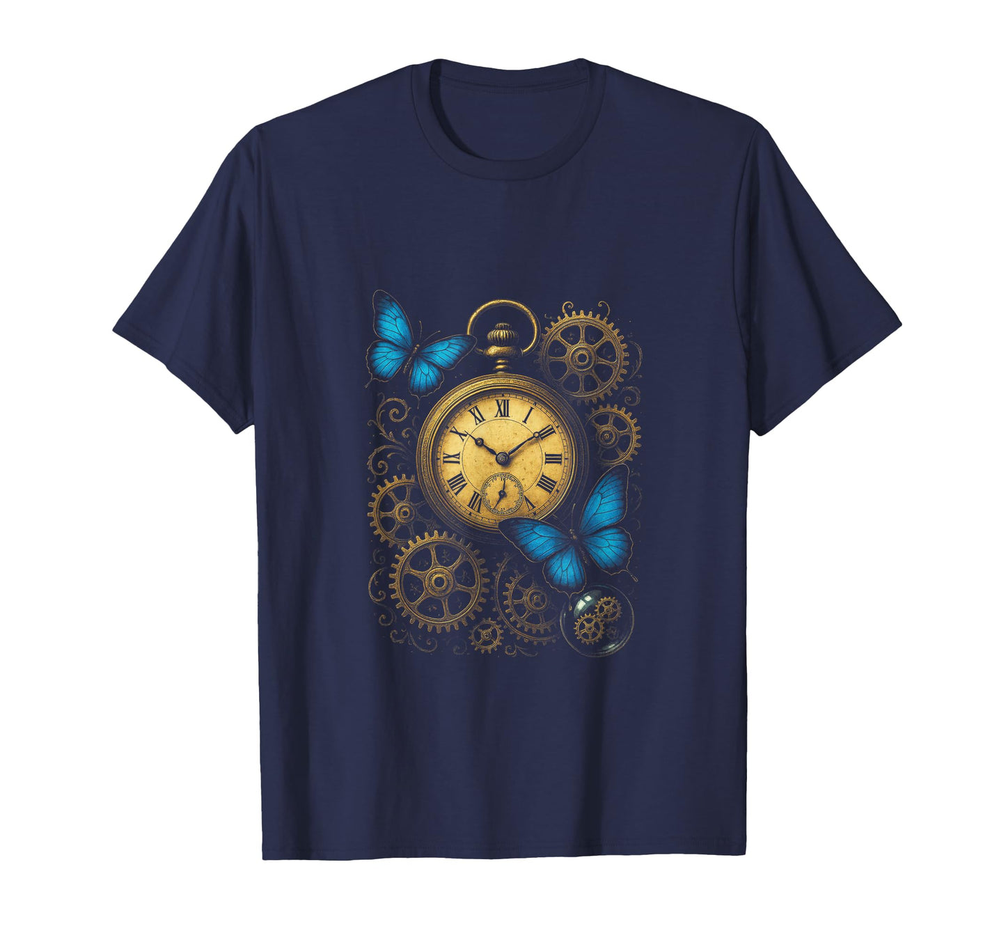 Clockwork Butterflies - Steampunk Vintage Art T-Shirt
