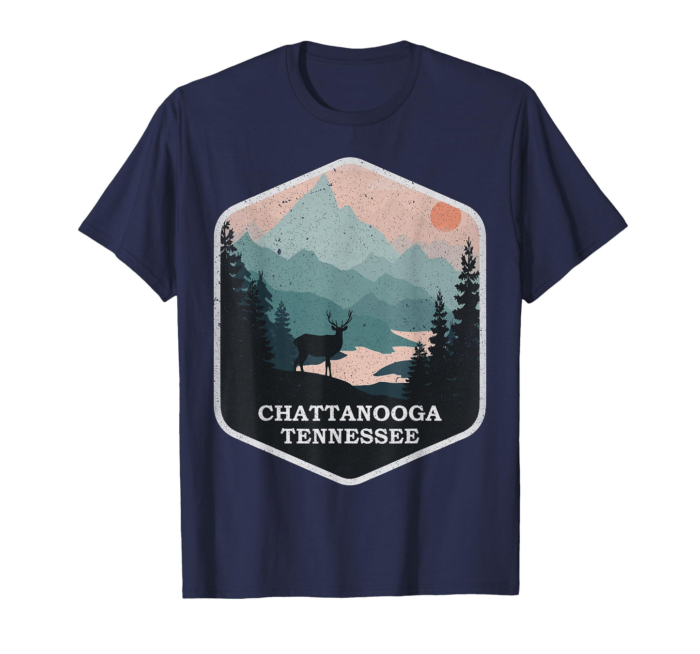 Vintage Chattanooga Tennessee TN Nature Mountains Hiking T-Shirt