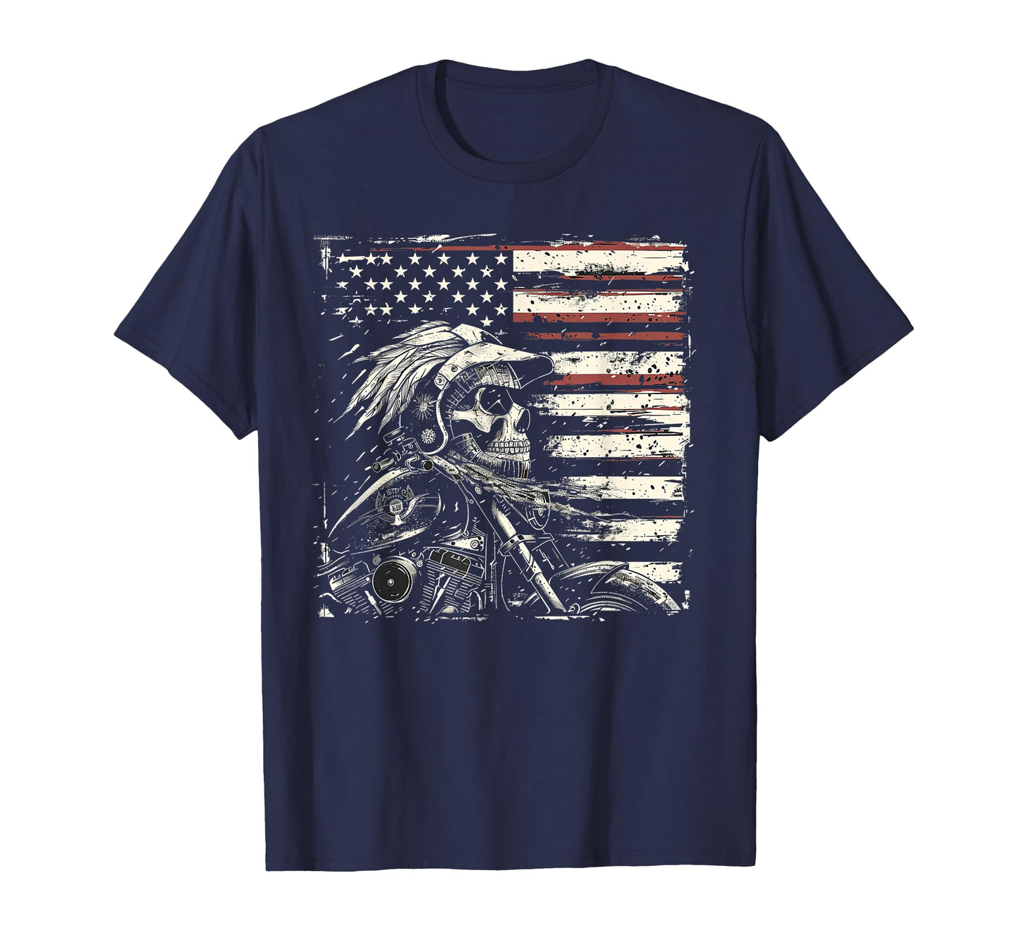 Native American Bikes Motorcycle Indian Bikers Old Classic T-Shirt