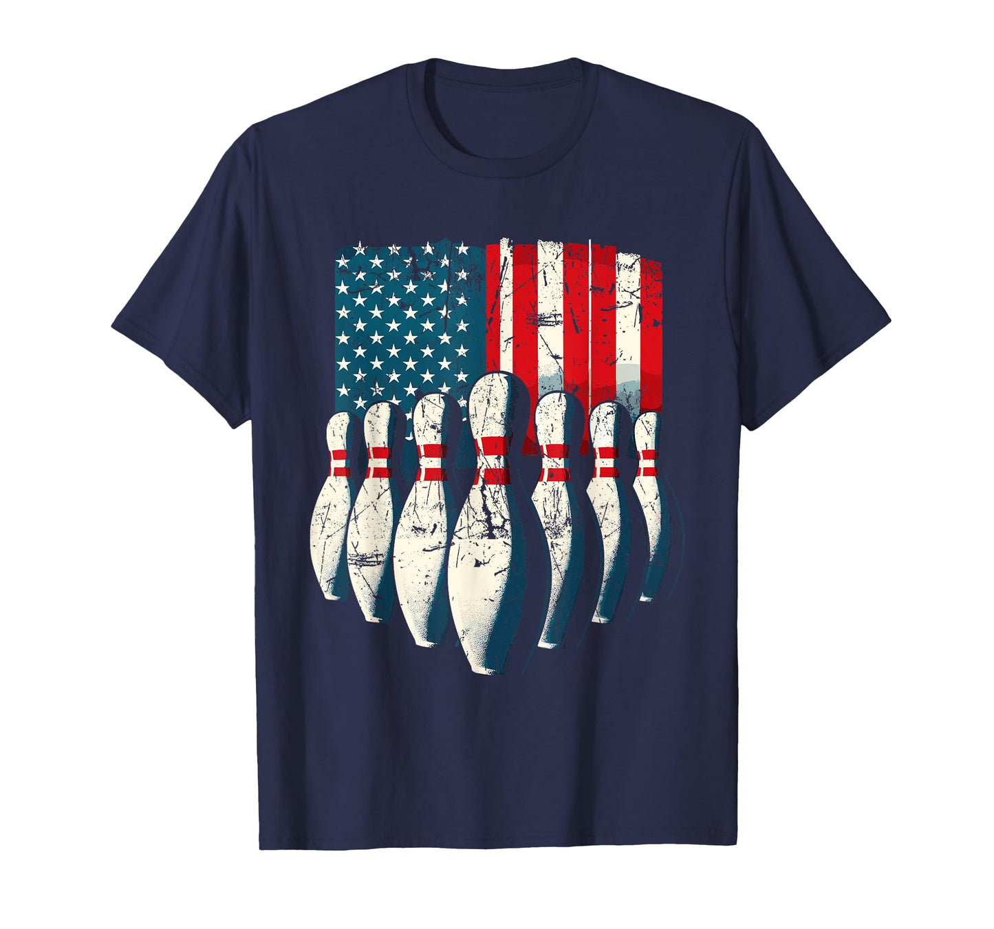 American Flag Bowling T-Shirt