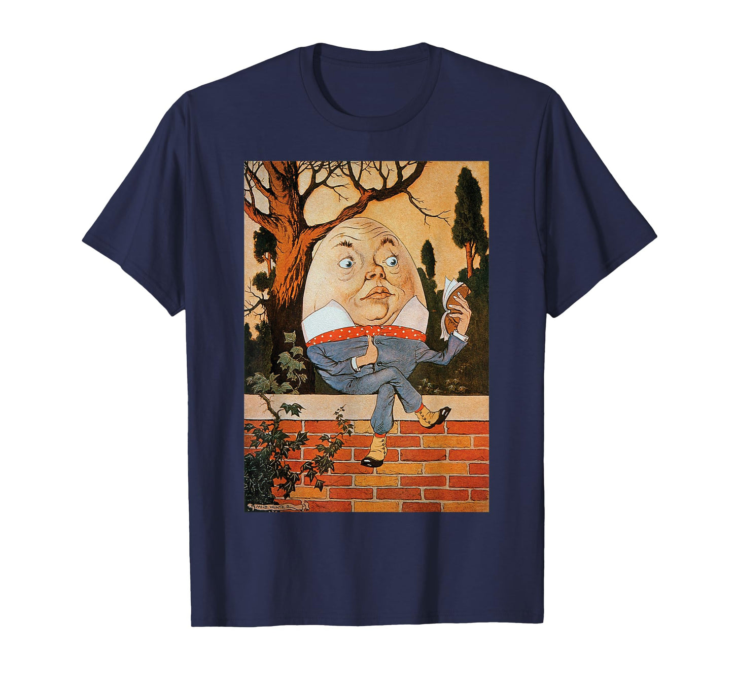 Classic Fairytale Nursery Rhymes Humpty Dumpty Sat on a Wall T-Shirt