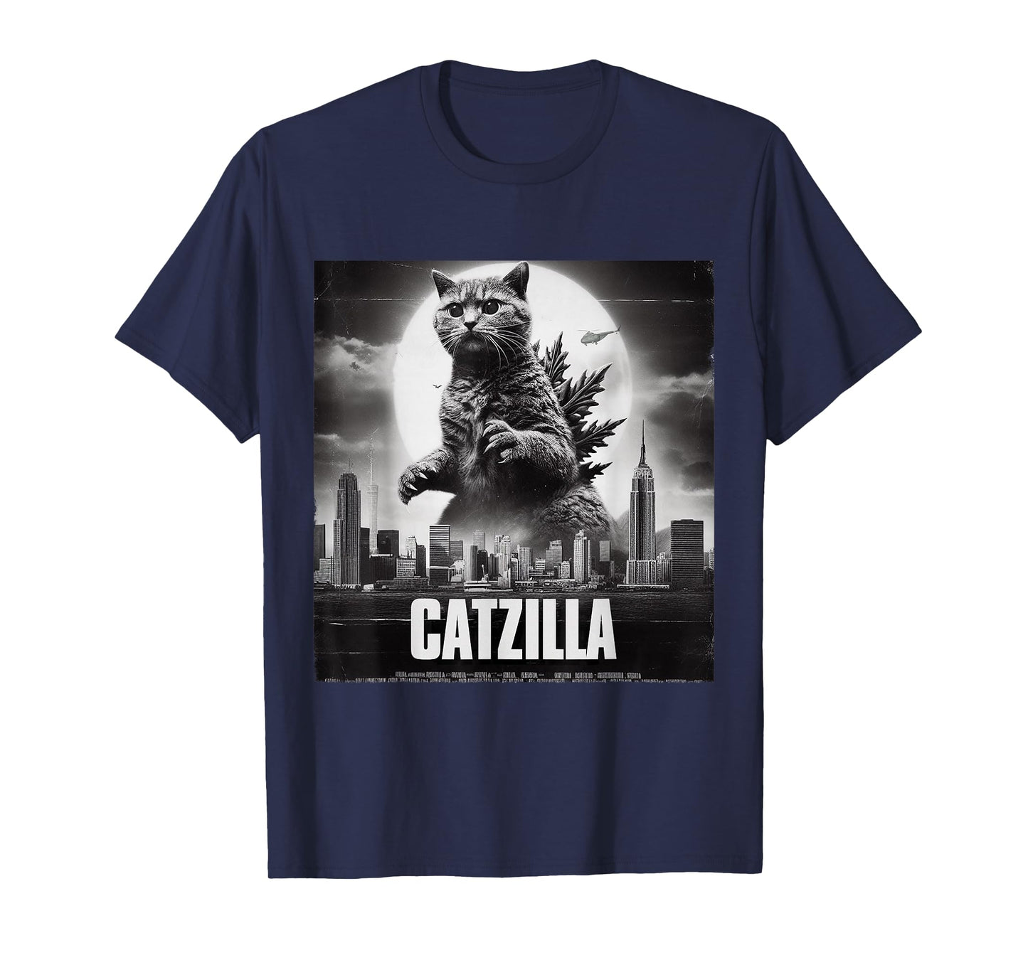 Catzilla Cat Japanese Art Funny T-Shirt