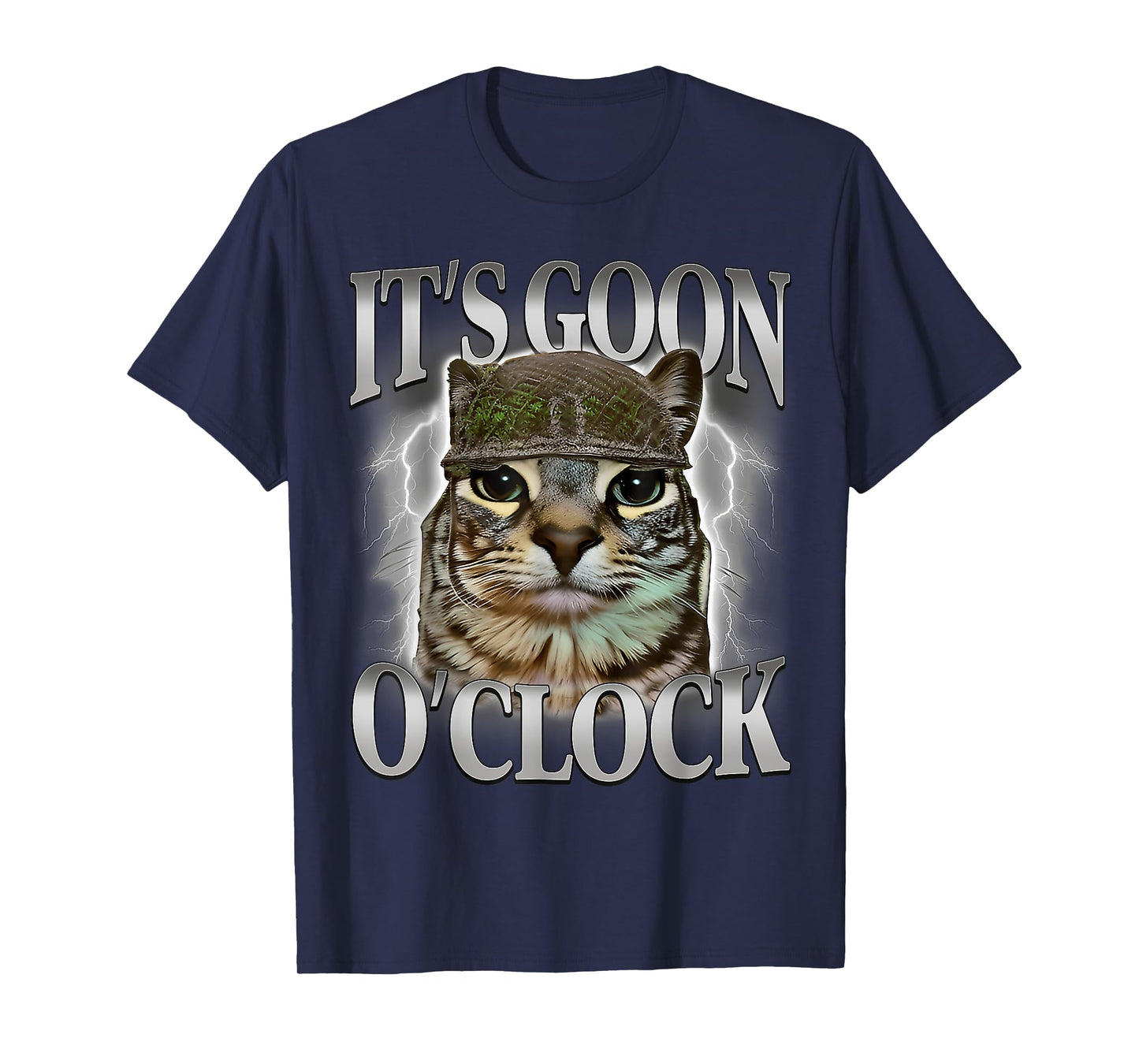 It's Goon O'clock Funny Cat Gen Z Joke Men Women T-Shirt