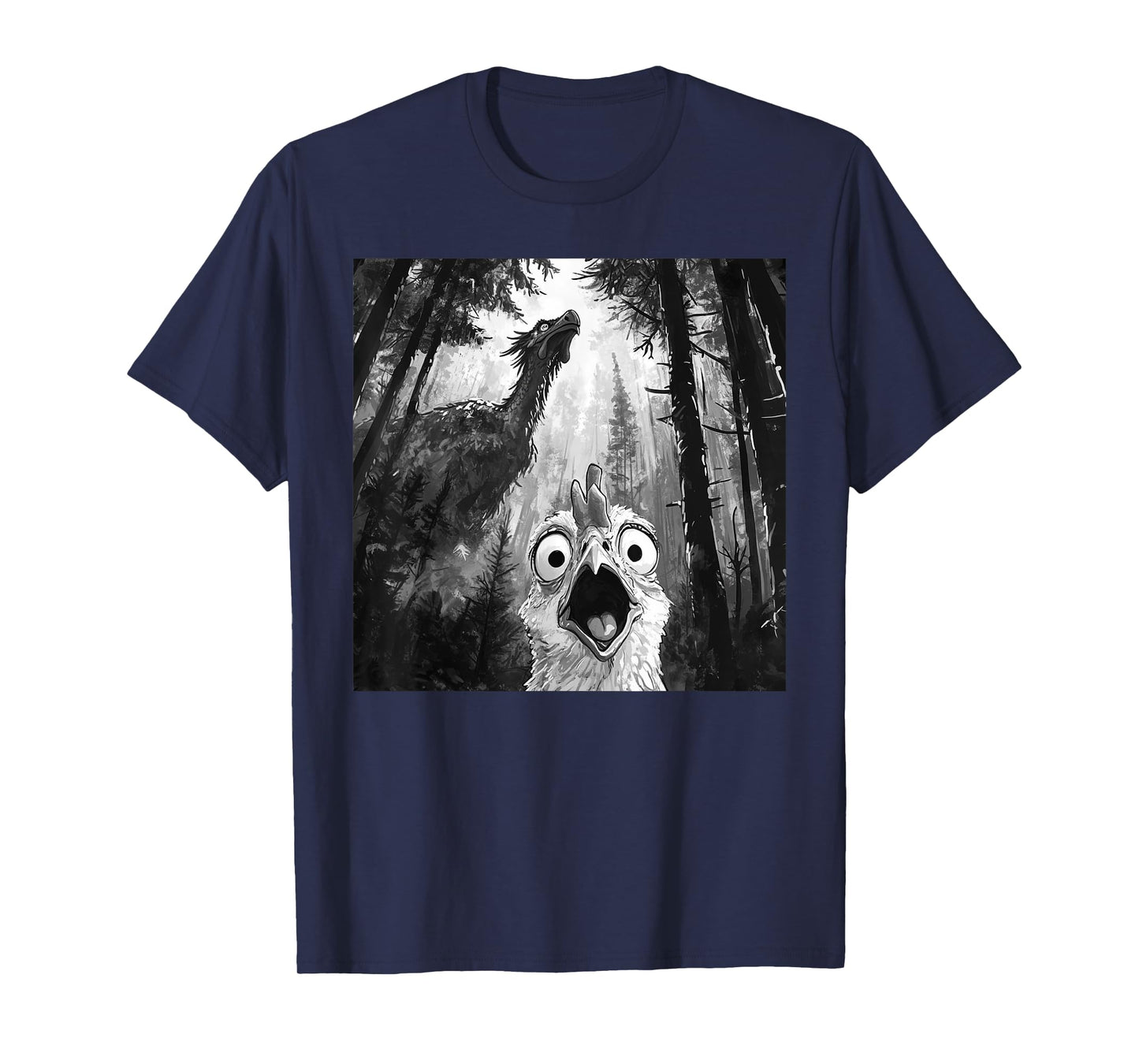 Chicken Selfie With Dragon Funny T-Shirt