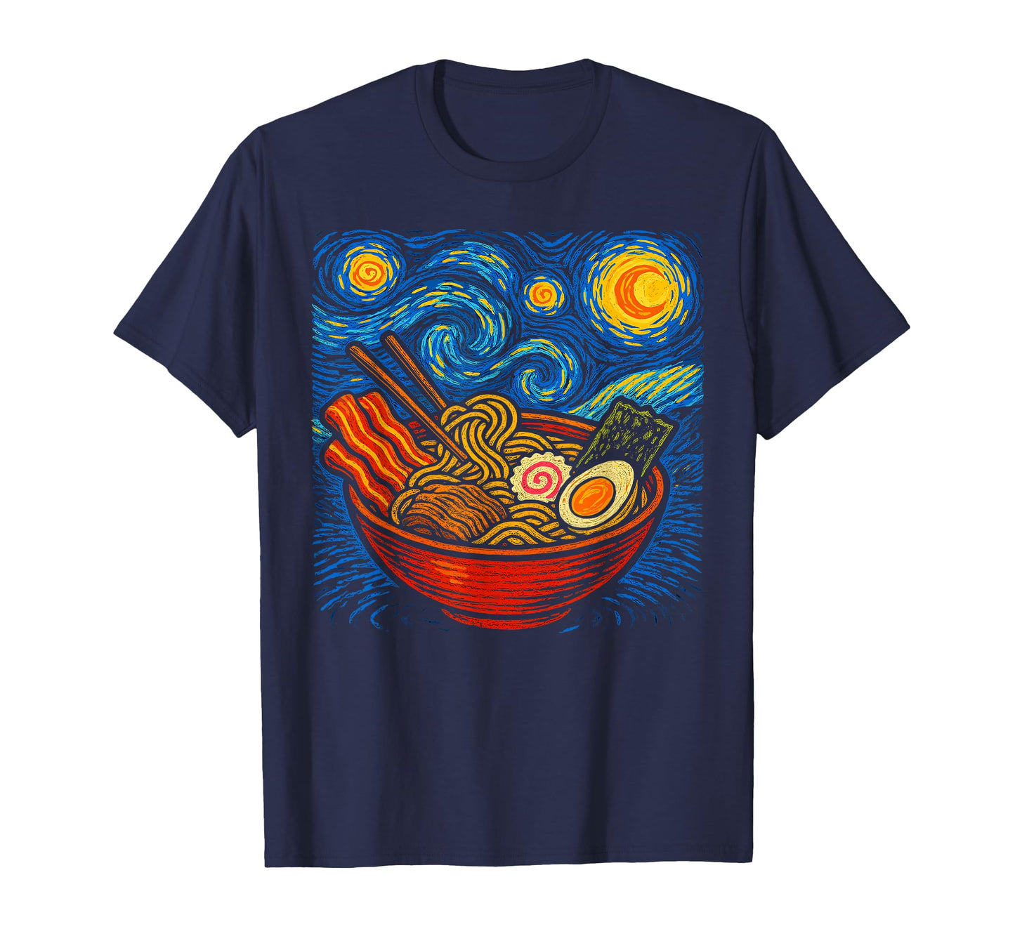 Novelty Art Drawing Men Women Kids Funny Ramen T-Shirt