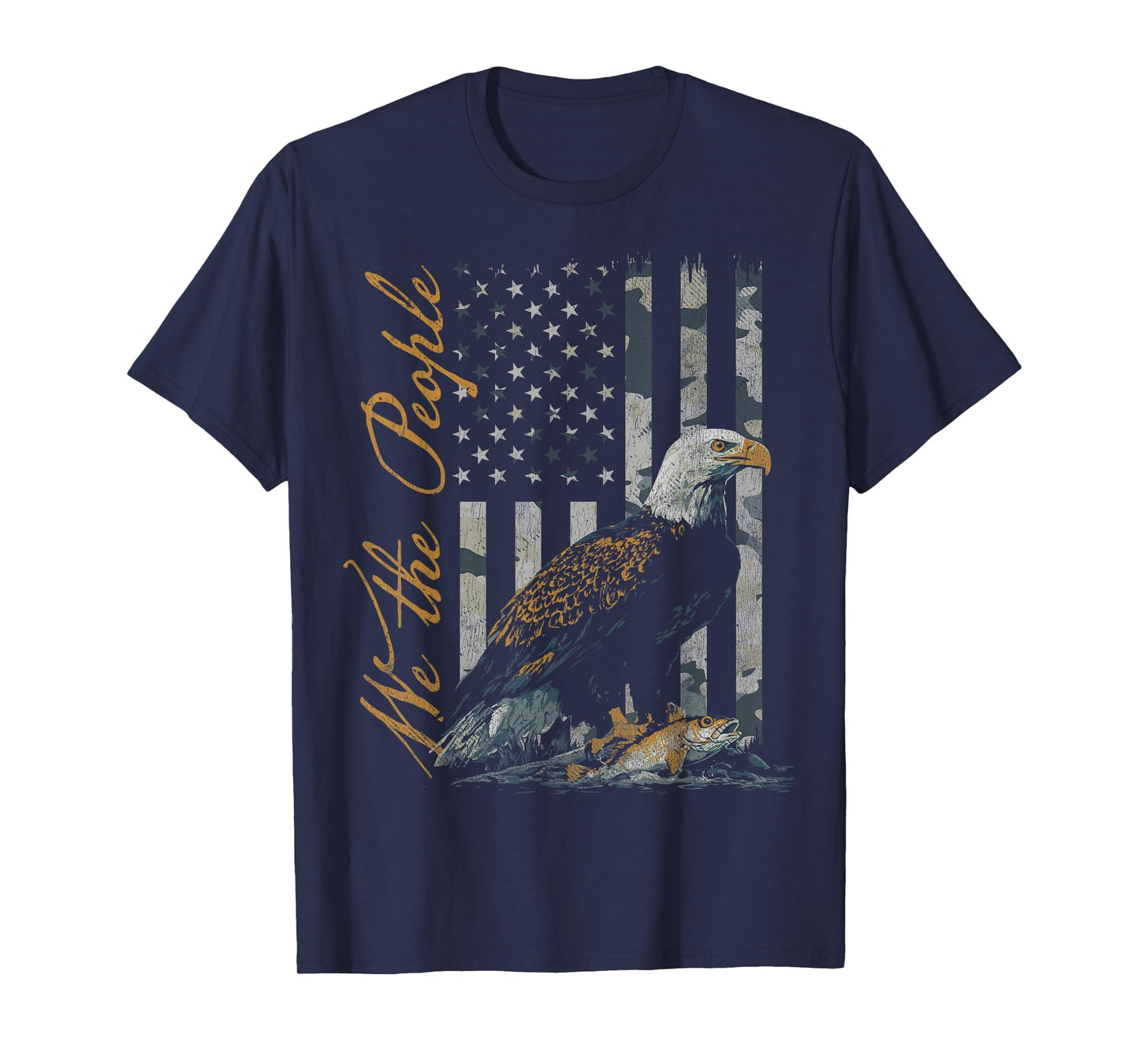 We The People American Flag Patriotic Bald Eagle T-Shirt