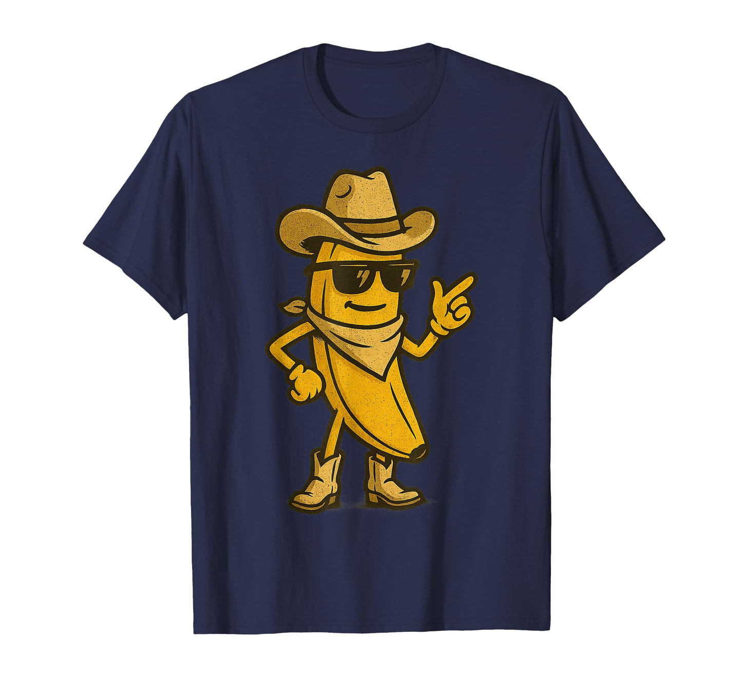 Banana Cowboy Cowgirl Country Western Funny Banana T-Shirt