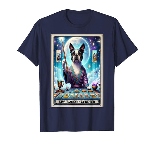 The Boston Terrier Tarot Card Dog T-Shirt