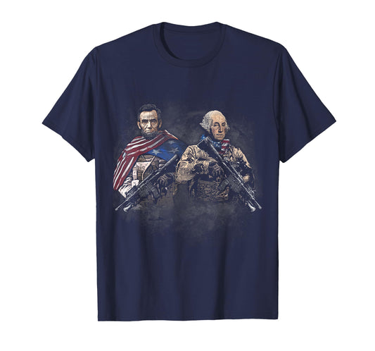 Presidential Soldiers: Abraham Lincoln and George Washington T-Shirt