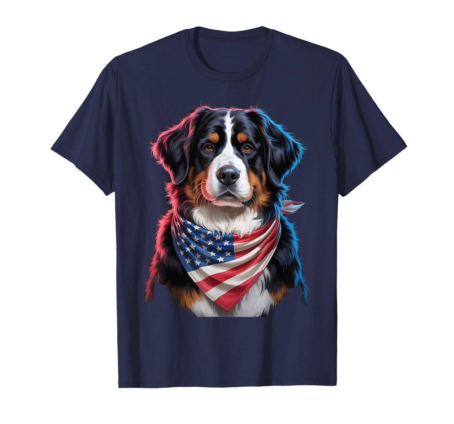 Bernese Mountain dogs usa american flag 4th of July Dog T-Shirt for Men Women Kids