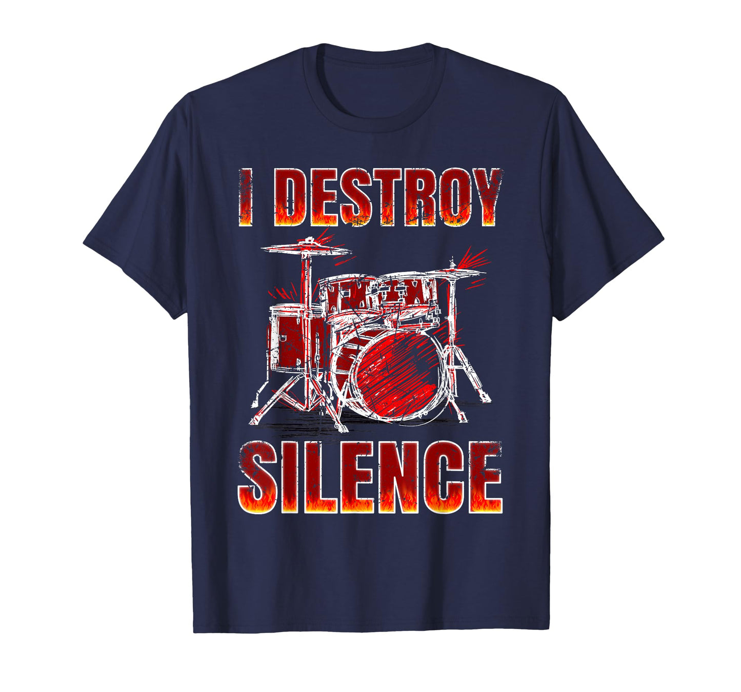 Drummer. Percussion. I destroy silence. T-Shirt