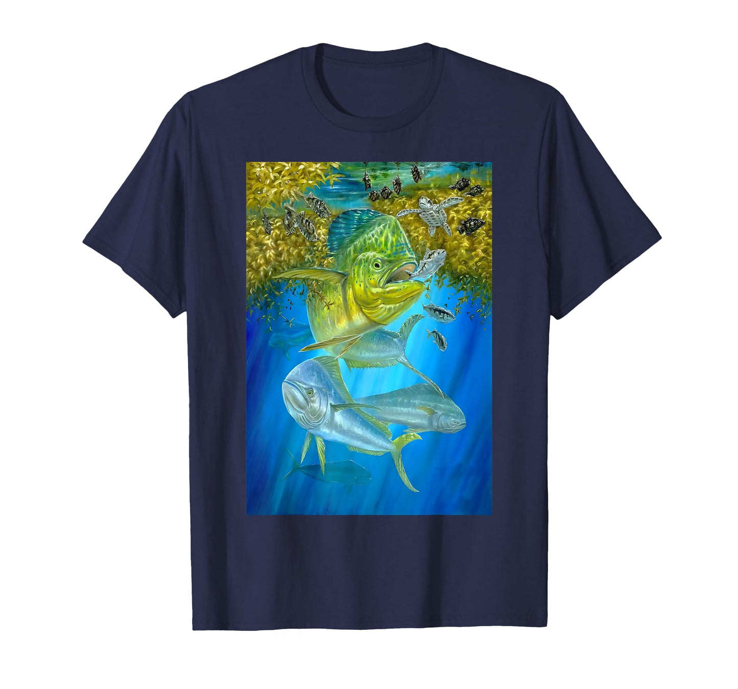 Cute Mahi Mahi Fishing Fish Tuna And Turtle T-Shirt