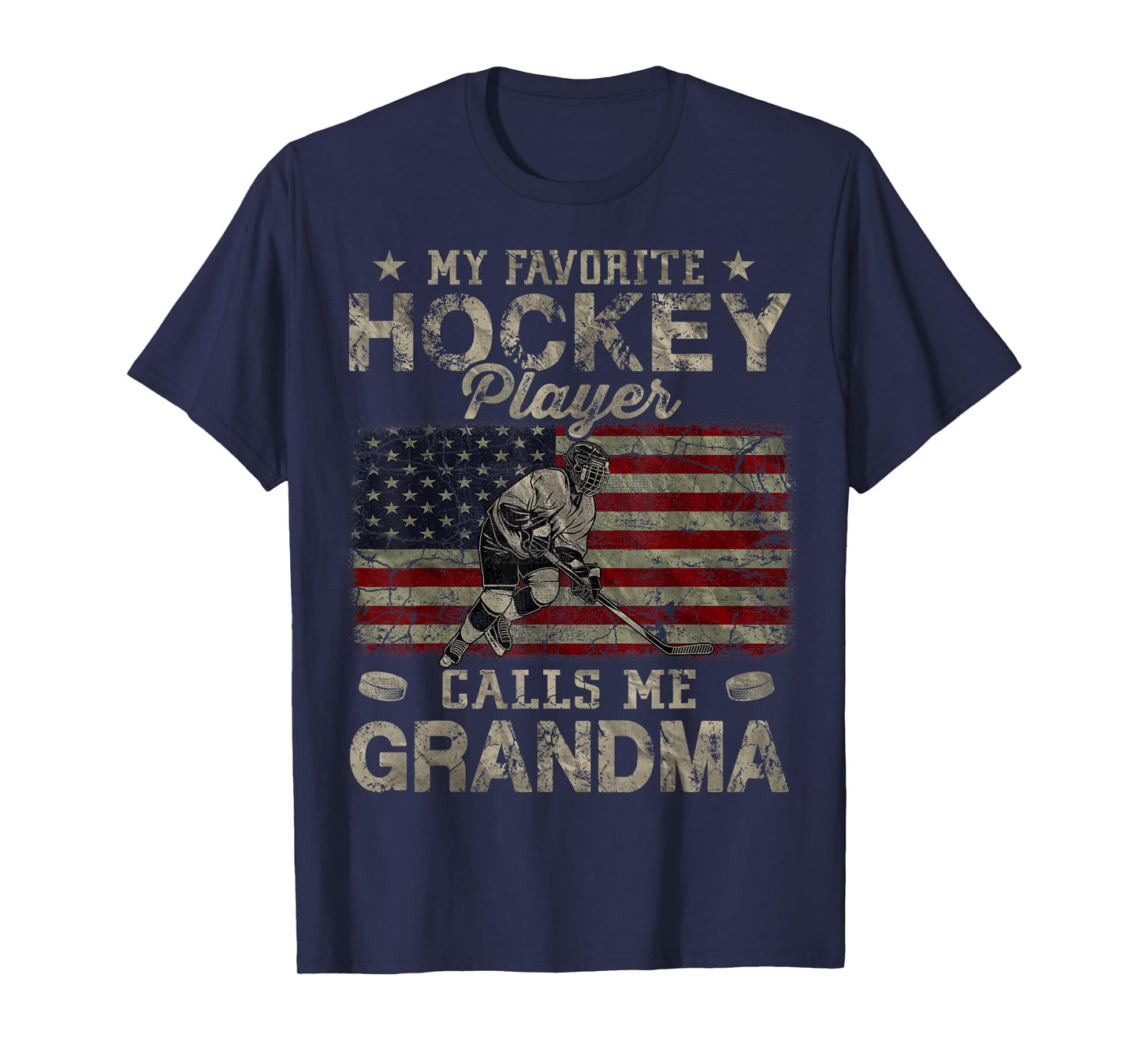 My Favorite Hockey Player Calls Me Grandma Mother's Day T-Shirt