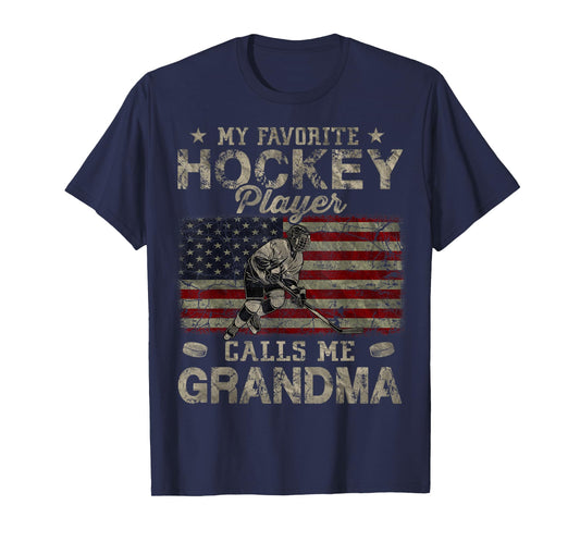 My Favorite Hockey Player Calls Me Grandma Mother's Day T-Shirt