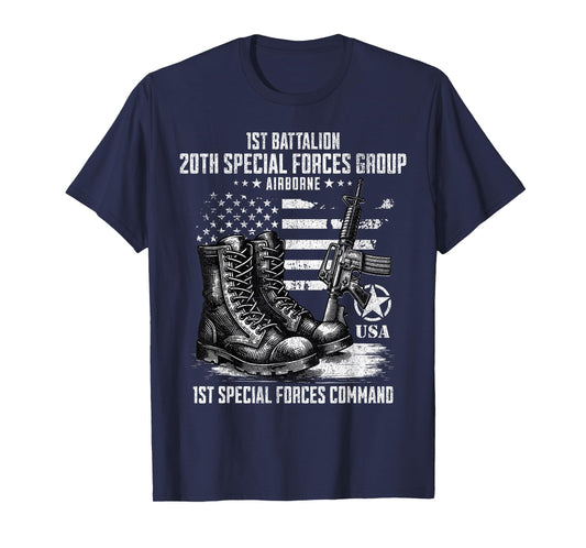 1st Battalion 20th Special Forces Group Airborne Veteran T-Shirt