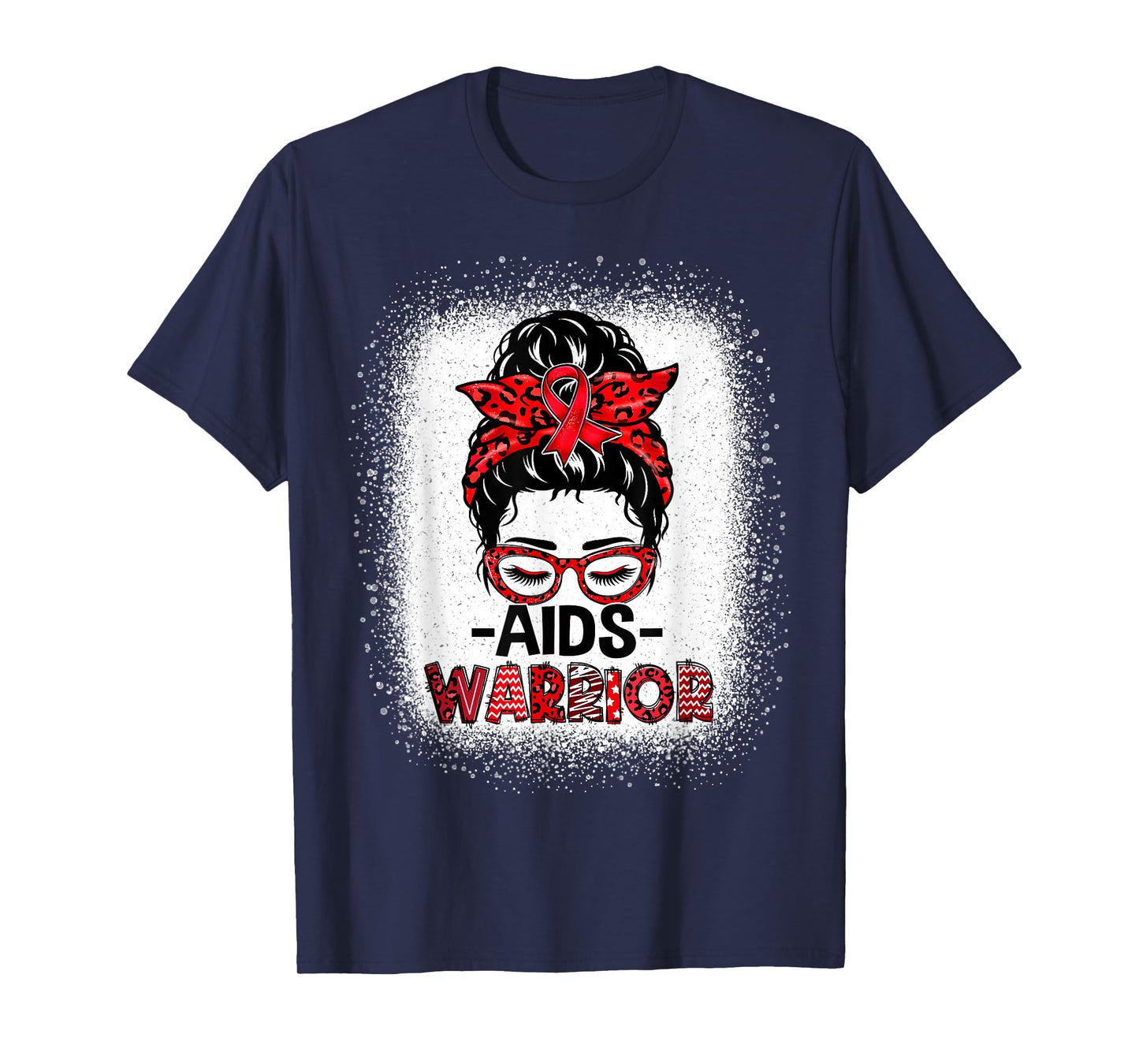 Aids Warrior Red Ribbon World Aids Day Hiv Aids Awareness T-Shirt