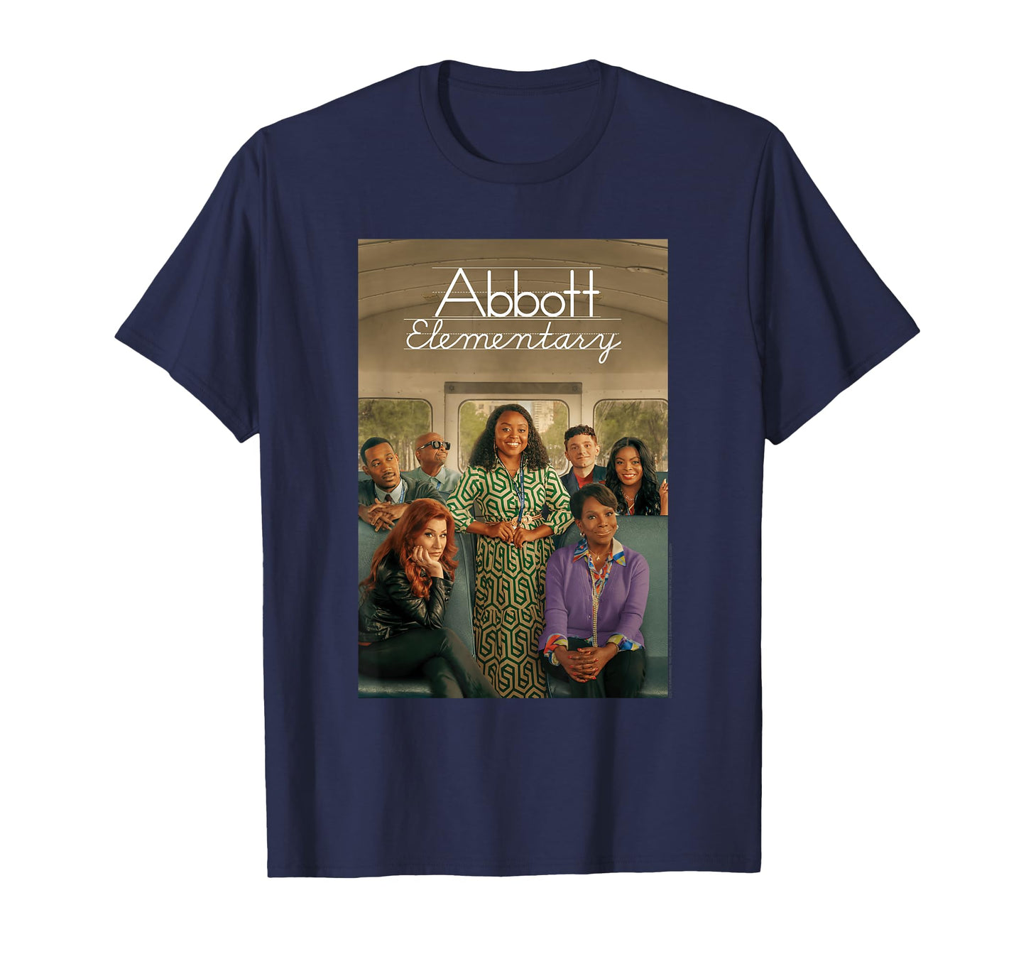 Abbott Elementary Poster with Teachers Funny TV Show T-Shirt