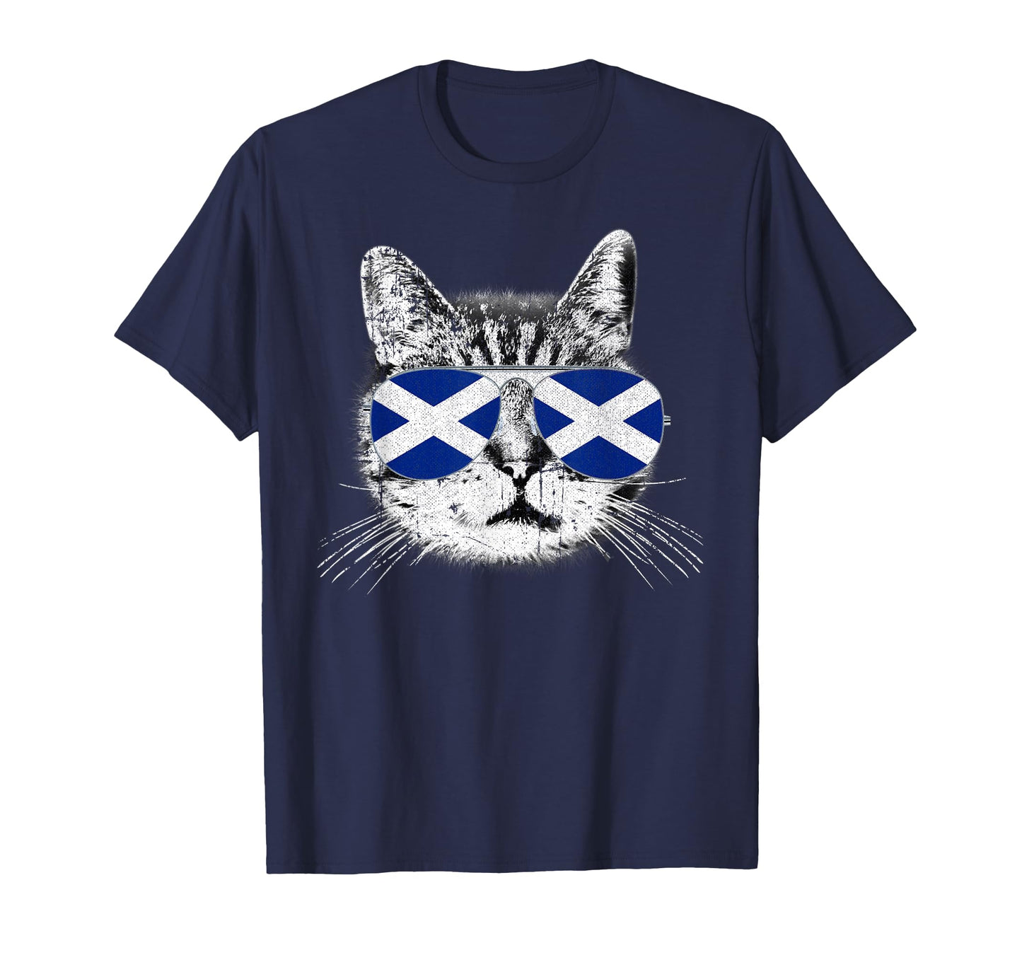 Scotland Scottish Flag Scot Cat Pride UK Men Women Gift T-Shirt