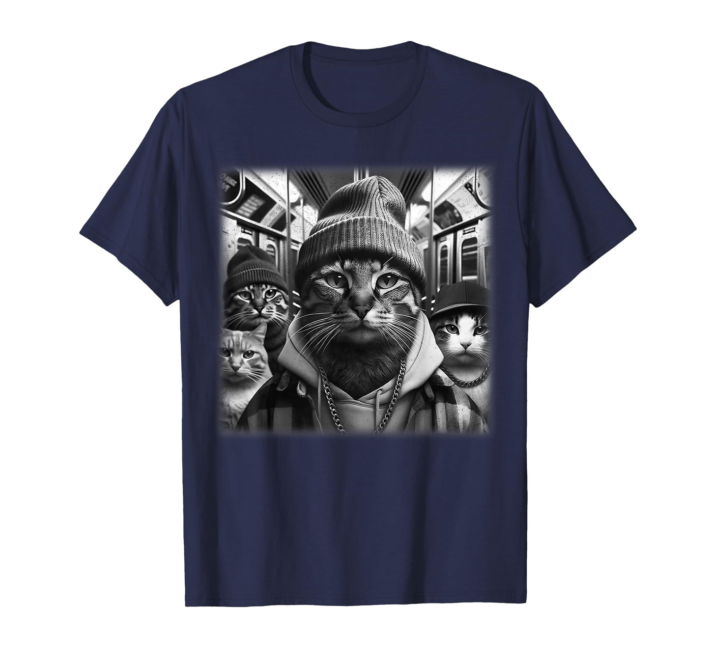 Gang of Feral Street Cats Gangster 90's Funny Meme T-Shirt
