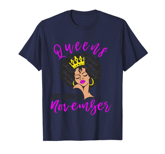 Queens Are Born In November Long Sleeve T-Shirt