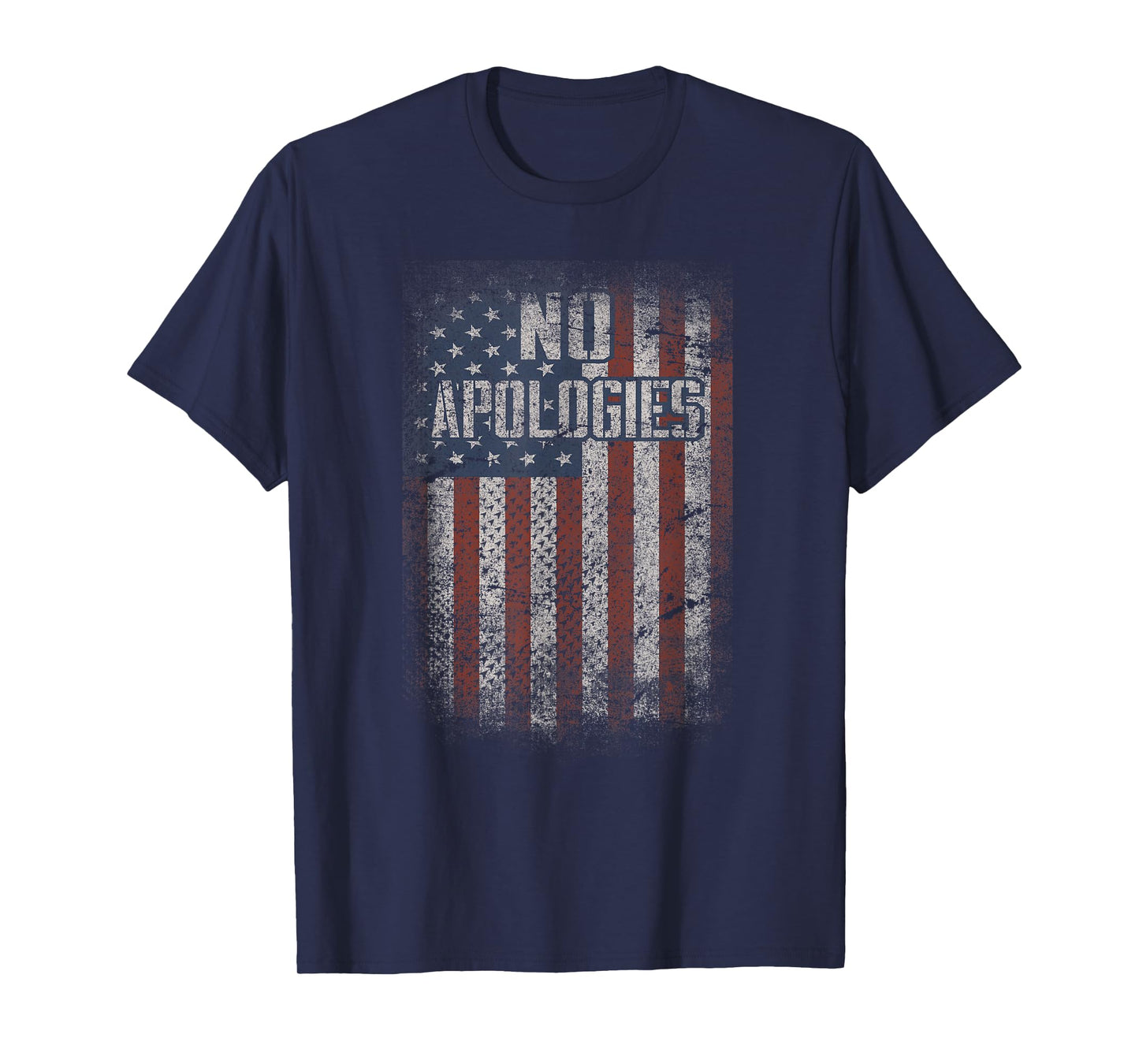 4th of July American Flag No Apologies Patriotic Shirt T-Shirt