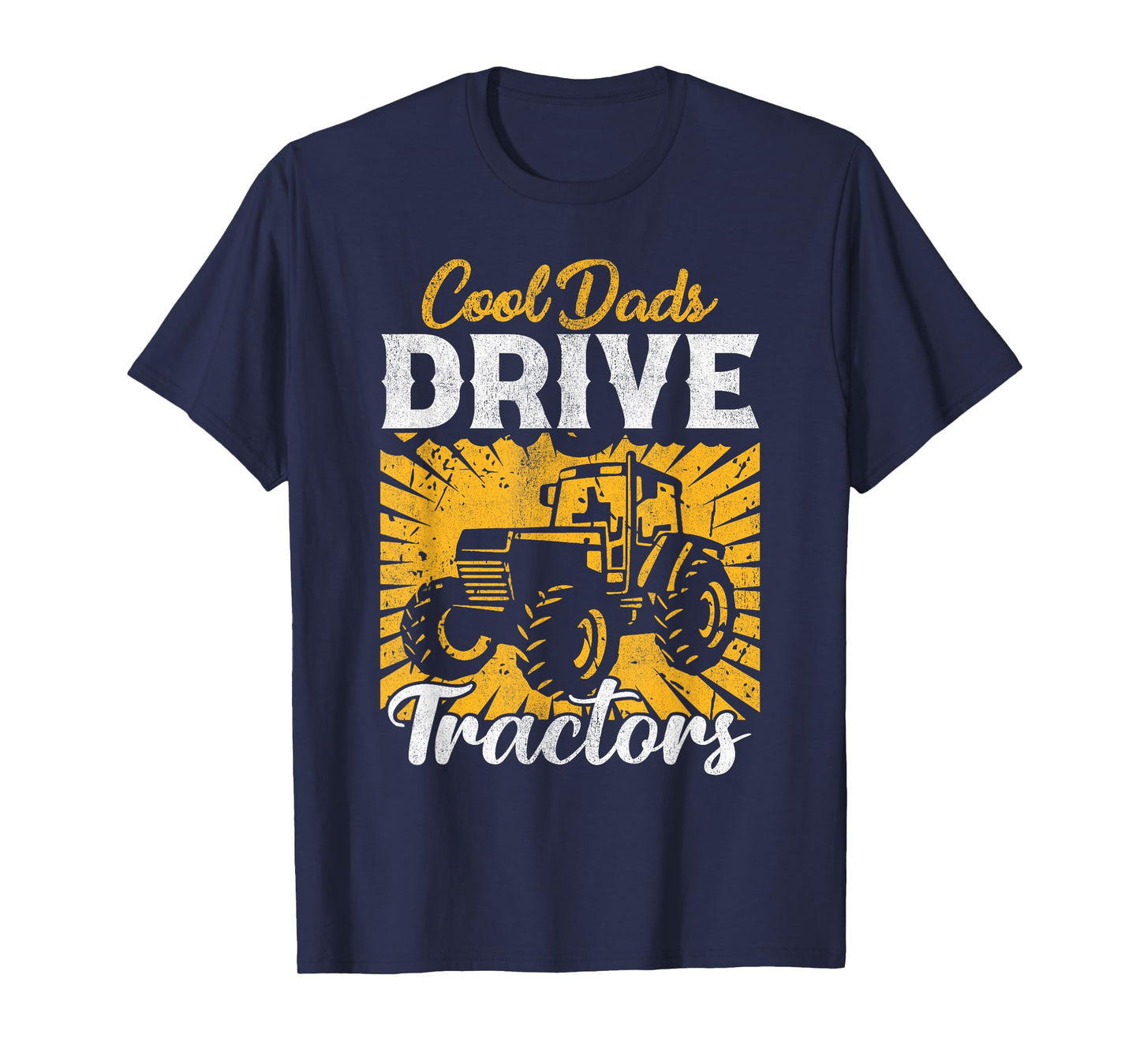 Cool Dads Drive Tractors Farmer Dad Funny Dad Farming T-Shirt, Small, Black