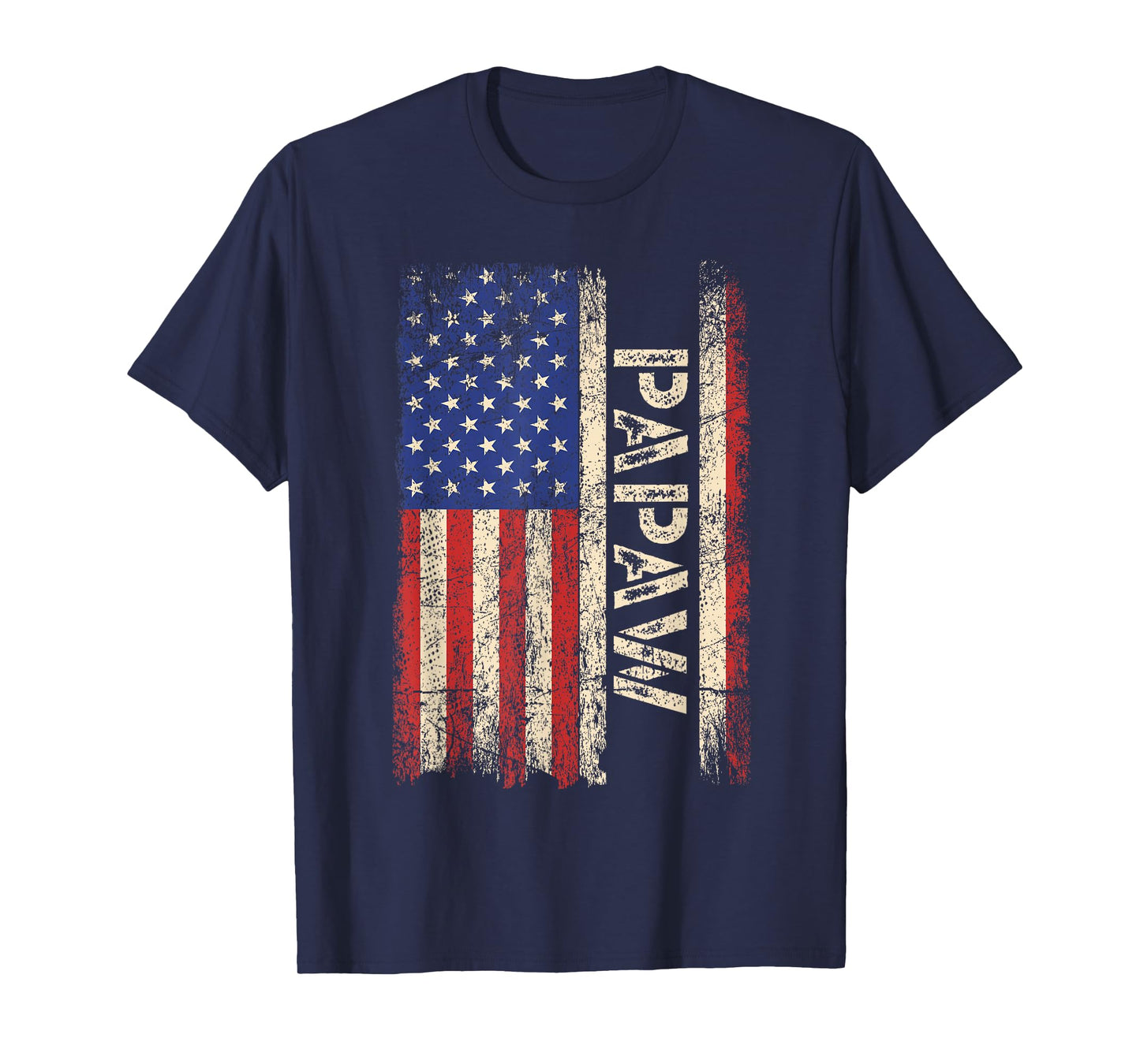 Papaw Grandpa US American Flag Shirt Grandfather Day Men T-Shirt