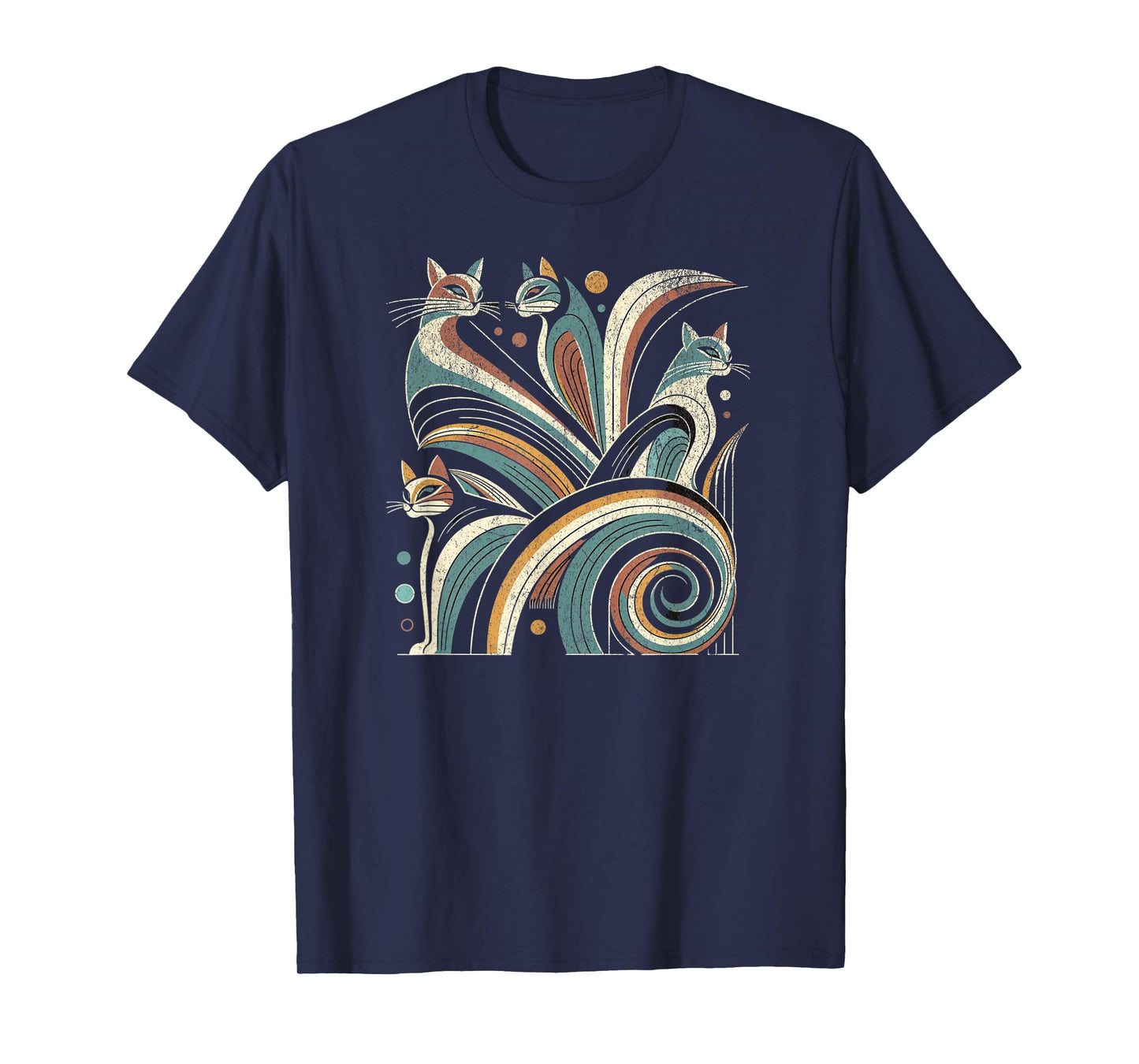 Vintage Retro Mid-Century Modern Look Cats 50s 60s Style T-Shirt